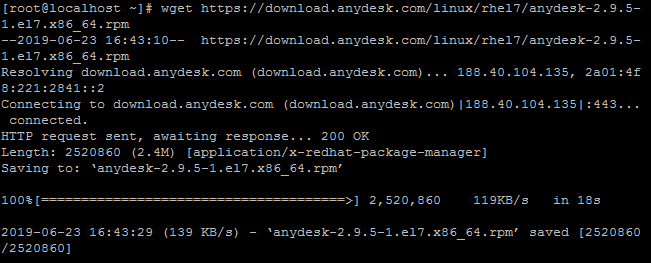 install anydesk on centos 7