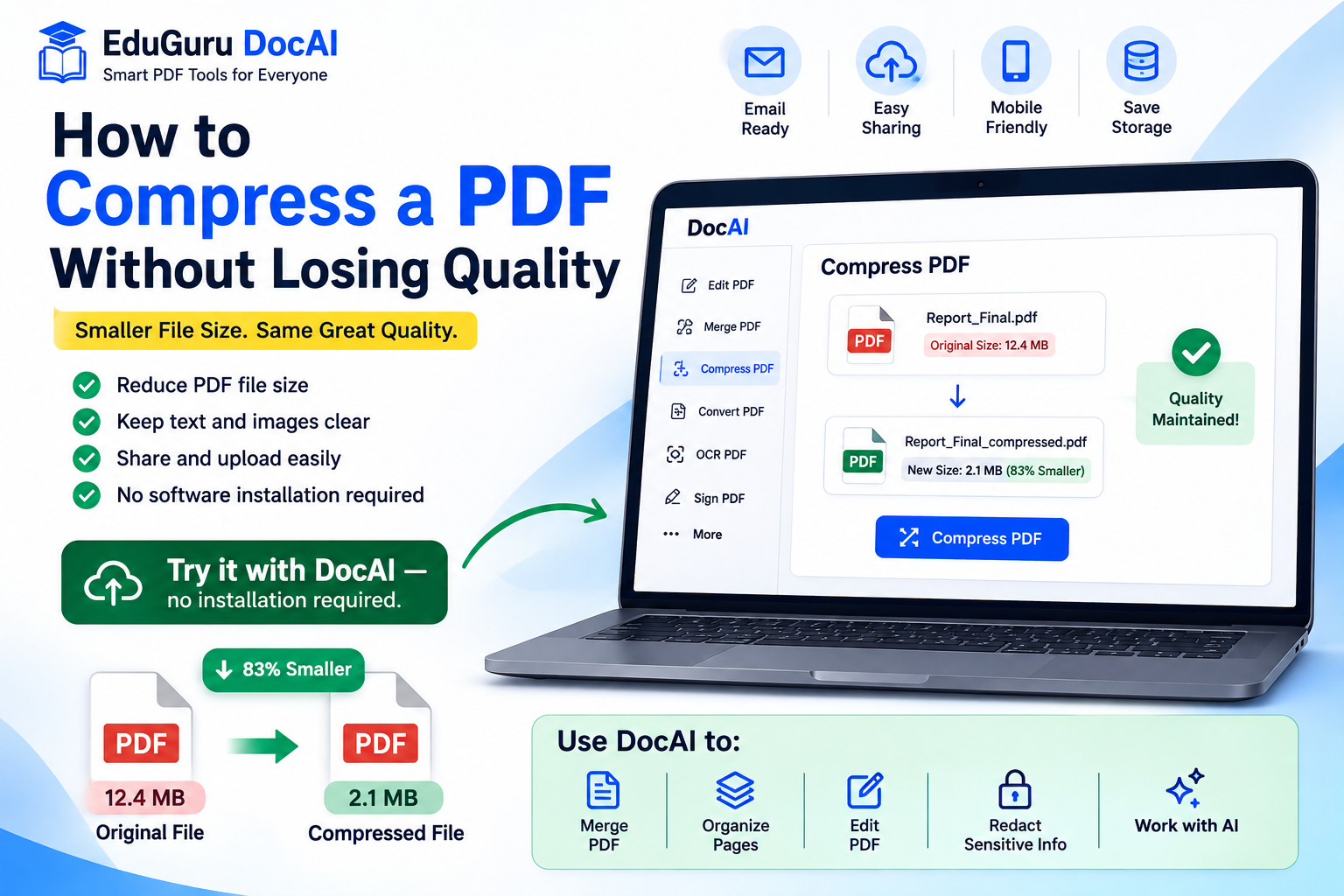 How to compress PDF